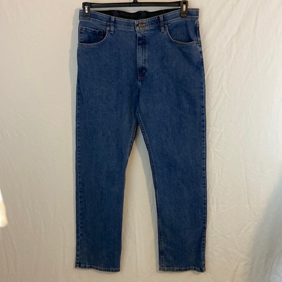 Wrangler Straight Leg Jeans Size 36 X 32 - Picture 1 of 8